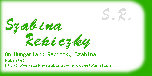 szabina repiczky business card